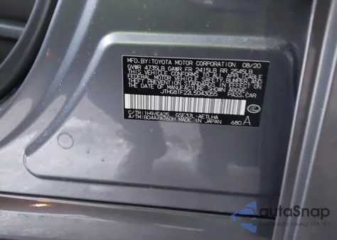 2020 Lexus Is 300 z USA, uszkodzony, nr VIN JTHG81F22L5043055